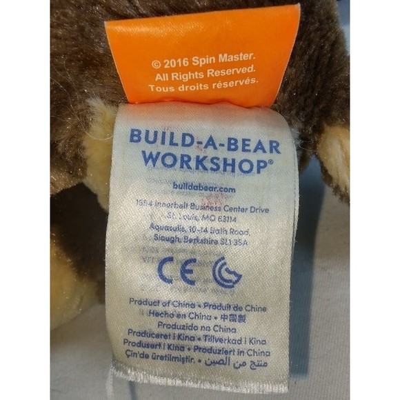 Nickelodeon's Paw Patrol Chase the Police Pup Build-a-Bear BAB Plush (2016) - Picture 5 of 5